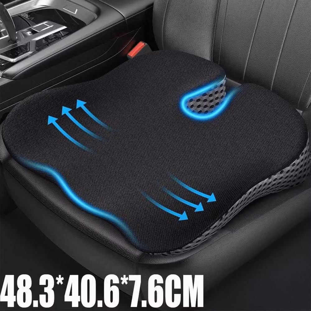 NESTLUNE Black Memory Foam Wedge Seat Cushion Pillow W: 100 cm, L: 190 cm – 3
