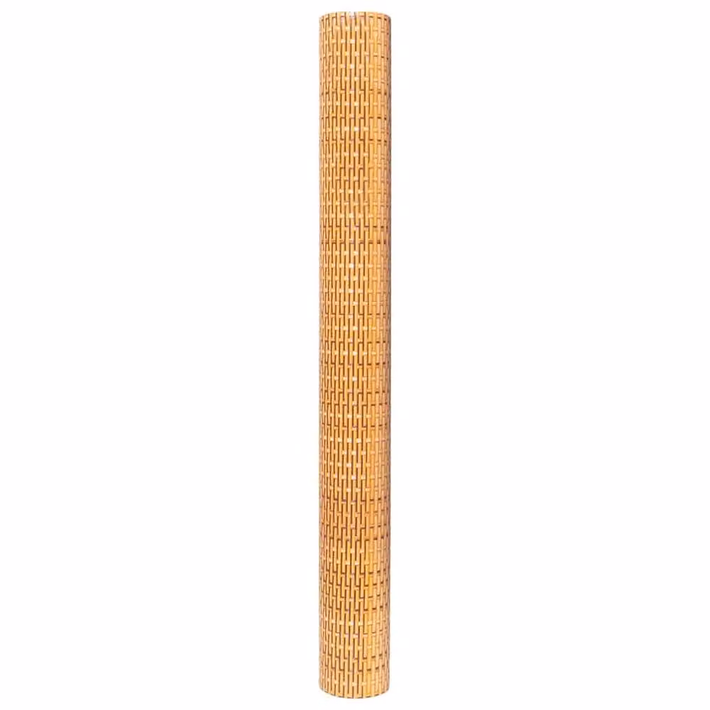 Berkfield Home Poly Rattan Balcony Screen, Light Brown, W: 1000 cm, H: 80 cm – 3