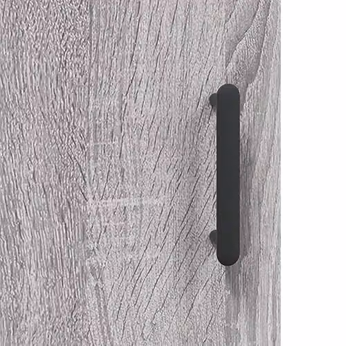 vidaXL Modern Grey Sonoma Highboard with Hinged Doors and Internal Shelves, W/D/H: 34.5 x 34 x 180 cm – 3