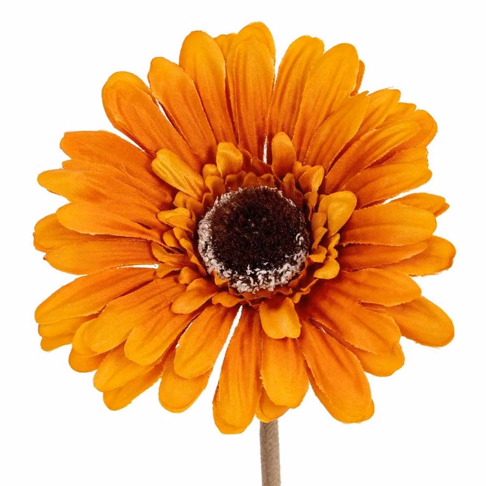 Lemon Pavilion Burnt Orange Soft Gerbera Artificial Flower Stem, W/D/H: 11 x 11 x 53 cm – 2