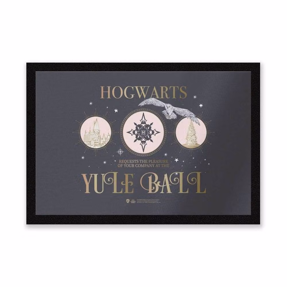 Zavvi Harry Potter Welcome To The Yule Ball Coir Doormat, Multicolour, W: 60 cm, D: 40 cm