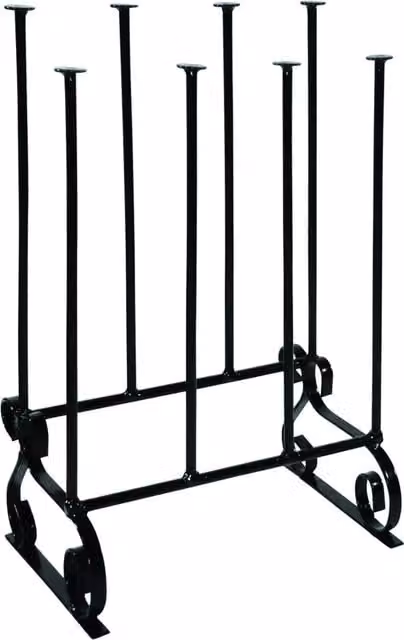 Garden Pride Black Metal Wellington Boot Stand for Four Pairs