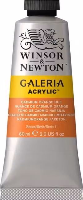 Winsor & Newton Galeria Acrylic Paint, Cadmium Orange Hue, 60ml