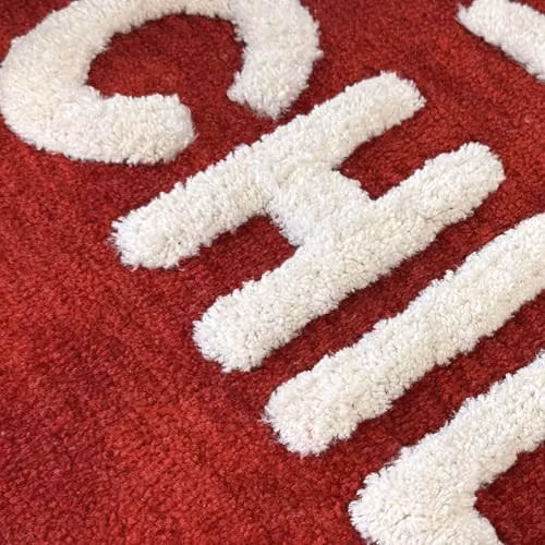Mooky Mats Chill Pill Non Slip Absorbent Bath Mat Runner, Red, W: 46 cm, L: 115 cm – 3