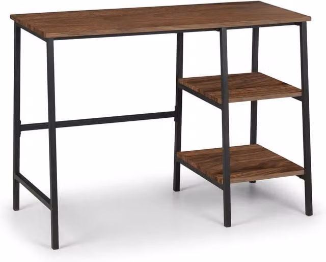 Cheshire Camden Modern Writing Desk in Black and Walnut – 1