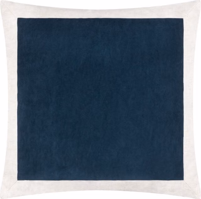Make It A Home Auden Matte Velvet Cushion in Blue with Feather Filling