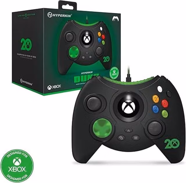 Hyperkin Duke Wired Game Controller for Xbox and Windows PC, Black