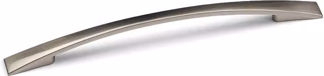 Brushed Nickel Bow Bar Kitchen Handle, 204mm