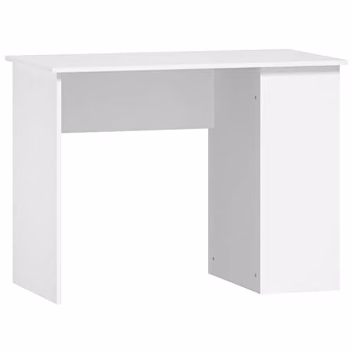 vidaXL Computer Desk in White, W/D/H: 100 x 55 x 75 cm