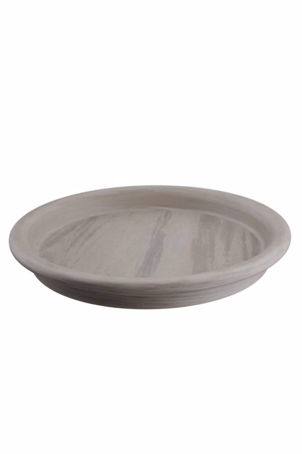 KDMD Basalt Umbra Natural Terracotta Saucer, Grey, Diameter: 32 cm – 2