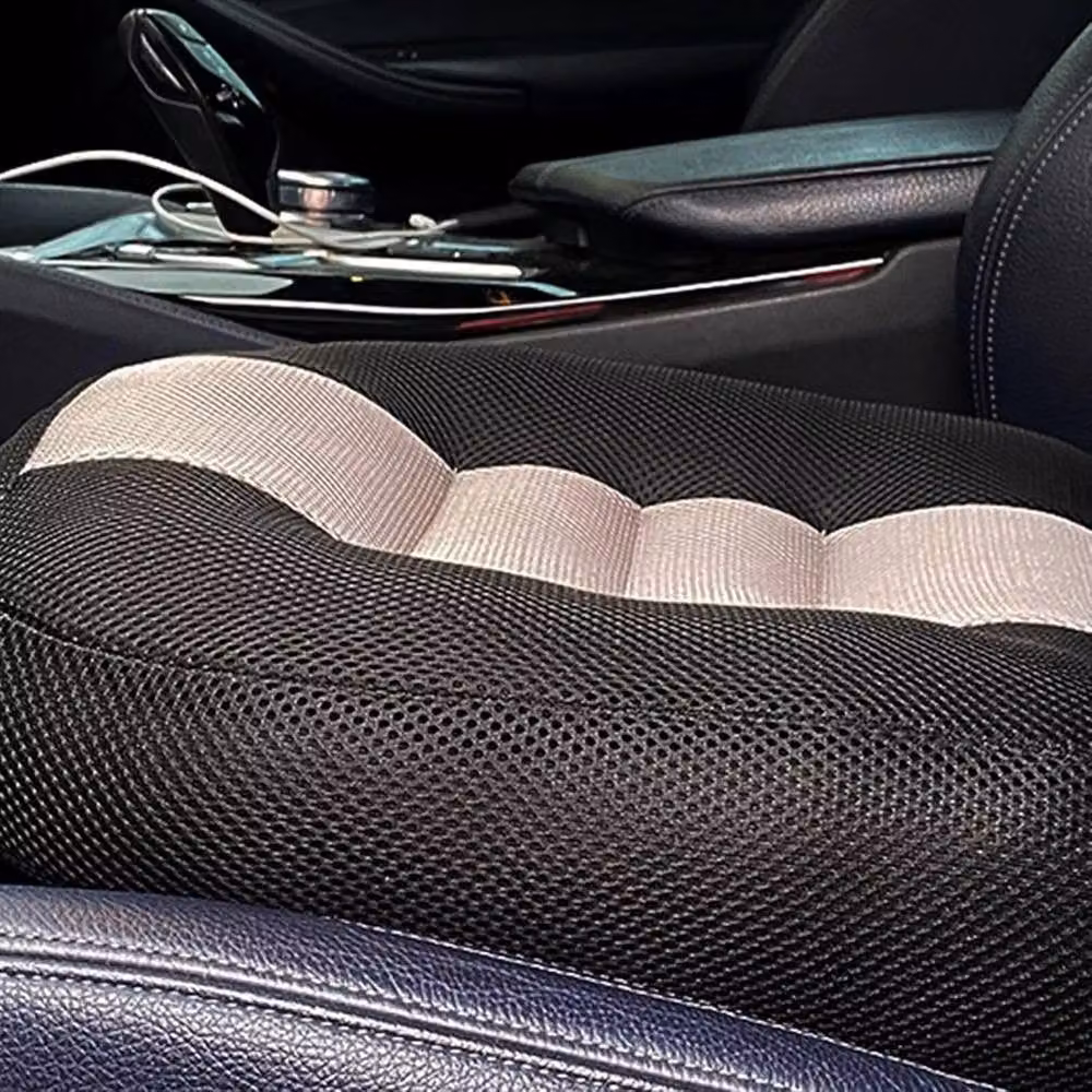 NESTLUNE Adult Car Booster Seat Portable Breathable Cushion in Black, W/D/H: 100 x 190 x 10 cm – 5