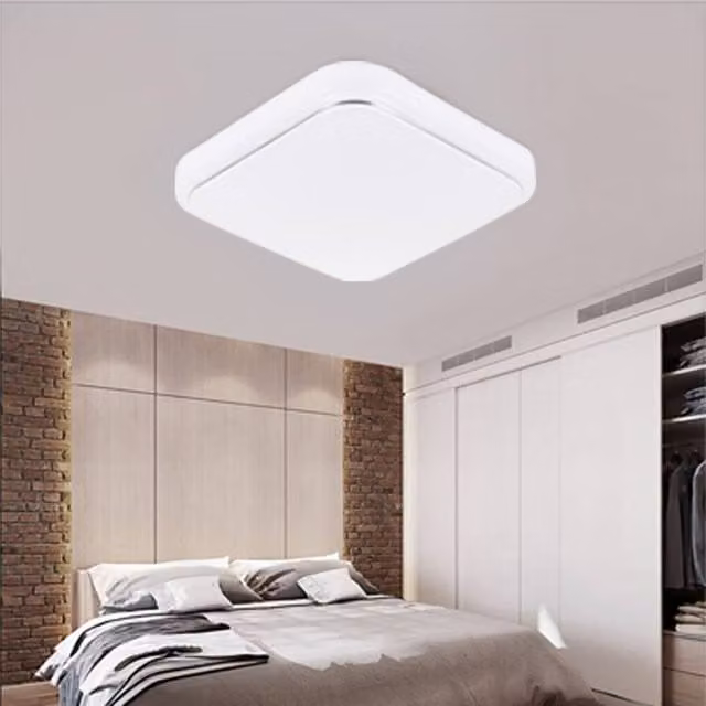 VOGREX Square LED Ceiling Downlight in White – 1