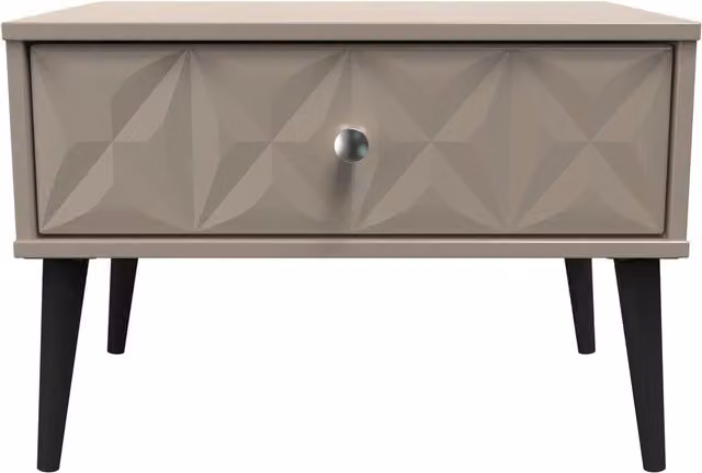 2 U Toledo Wide Side Table with 1 Drawer in Light Brown – 1