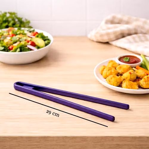 Orsina Silicone Tongs in Pink and Purple, Heat Resistant and Non-Scratch Kitchen Grabbers – 2