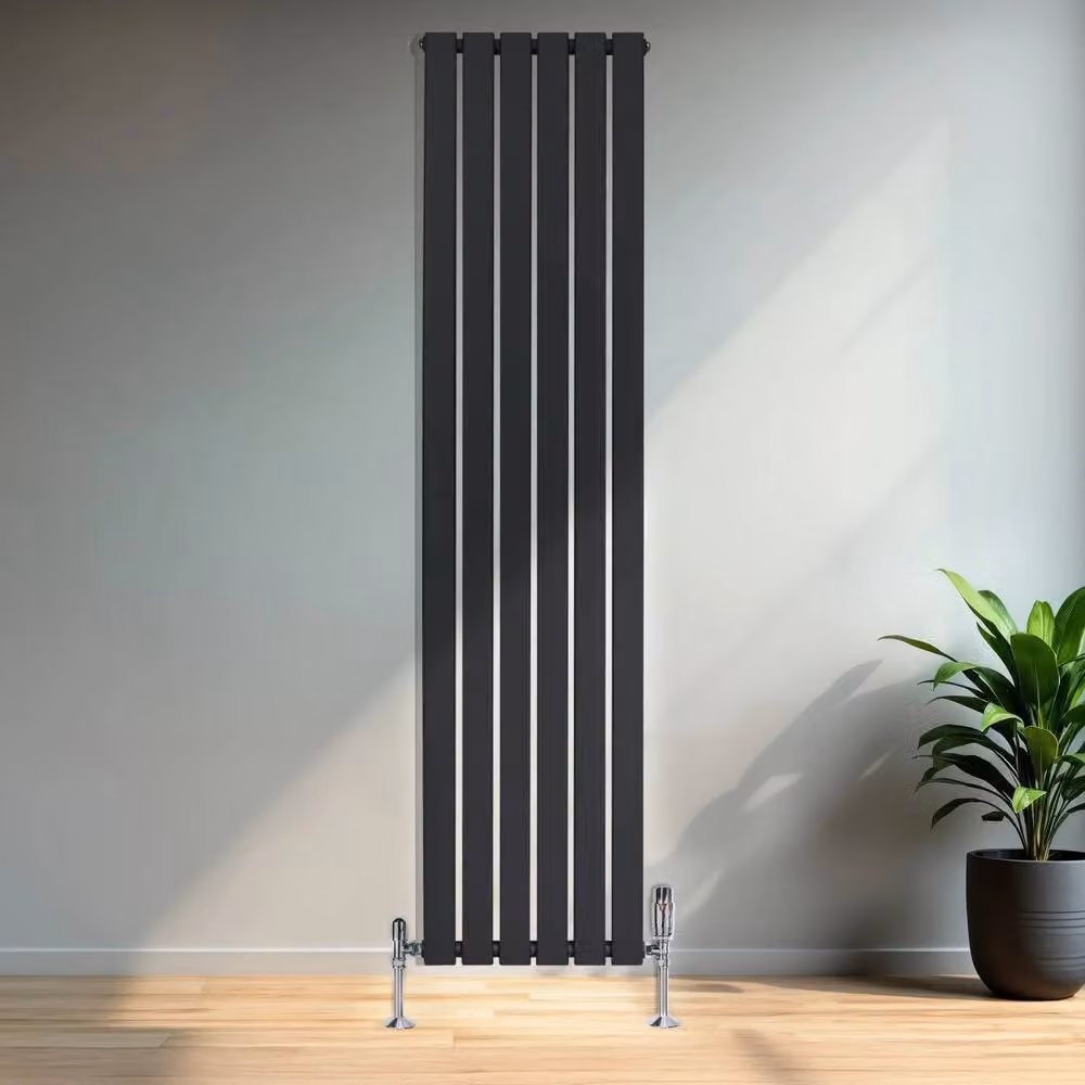 Monstershop Flat Single Column Steel Radiator in Anthracite Grey, H: 180 cm, W: 42 cm – 4