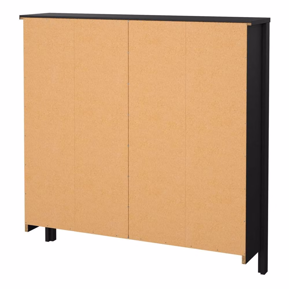 Wyld Haus Gossmere Matt Black 4 Door Shoe Cabinet – 3