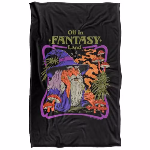 Steven Rhodes Fantasy Land Silky Touch Super Soft Fleece Throw Blanket, Multicolour, W/D/H: 91 x 147 cm – 5