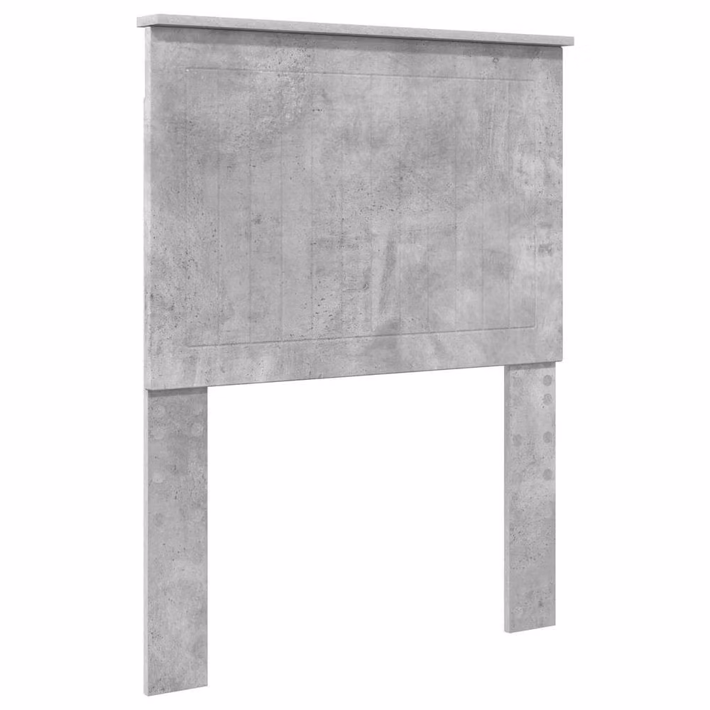 Berkfield Home Modern Bed Frame in Concrete Grey and Silver, Engineered Wood – 2