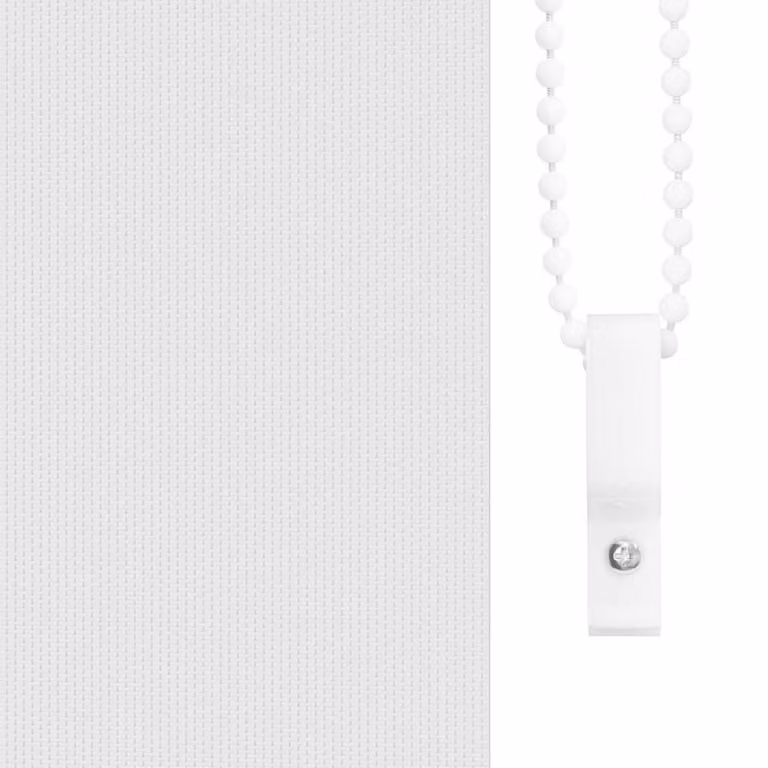 Berkfield Home White Blackout Roller Blind, Thermal Insulating Polyester Fabric, W: 165 cm, H: 150 cm