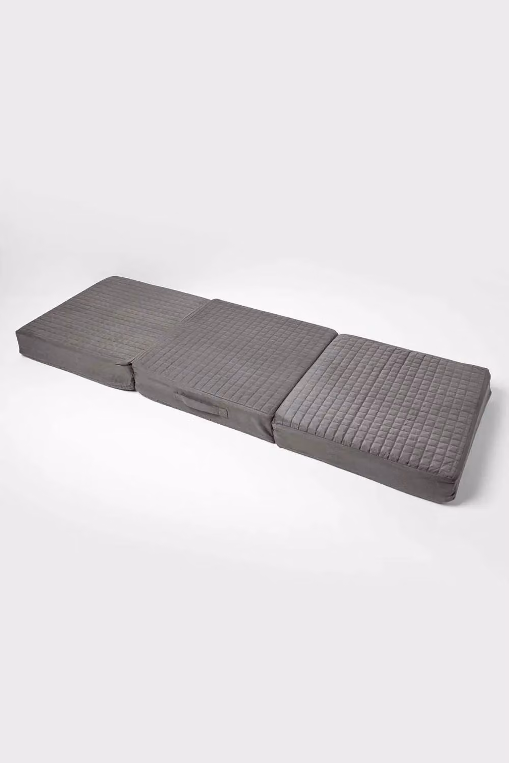 Homescapes Grey Faux Suede Orthopaedic Foam 3 Seater Booster Cushion with Removable Cover W/D/H: 150 x 50 x 10 cm – 2