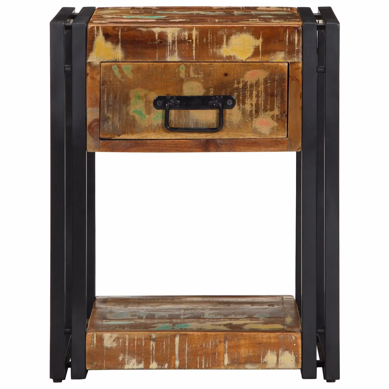 Berkfield Home Set of 2 Reclaimed Solid Wood Bedside Cabinets in Brown, W/D/H: 40 x 35 x 50 cm – 4