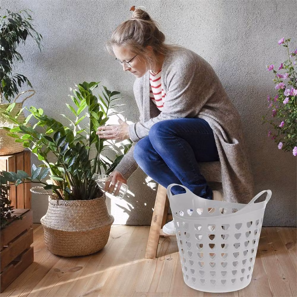 SPETLEK Flexi Basket and Holes with Handles, White, 26L – 3