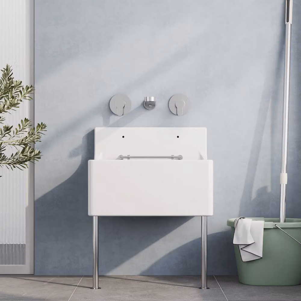 Balterley Traditional White Ceramic Fireclay Kitchen Sink with Waste and Legs – 2