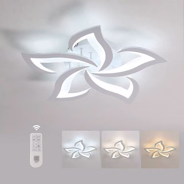 Pheashine Modern Dimmable LED Ceiling Light, 40W, White, Diameter: 60 cm – 1