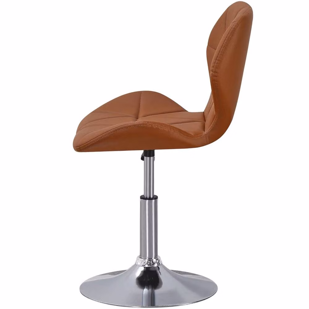 VOGREX Brown PU Leather Swivel Task Office Chair – 2