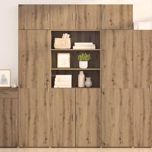 vidaXL Artisan Oak Highboard in Brown, W/D/H: 80 x 42.5 x 185 cm – 2