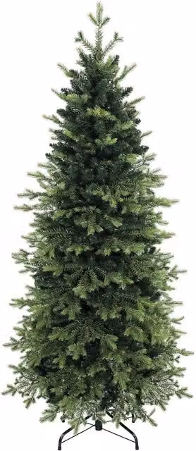 HOMCOM Geneva Fir Hinged Christmas Tree, Green, Height: 210 cm