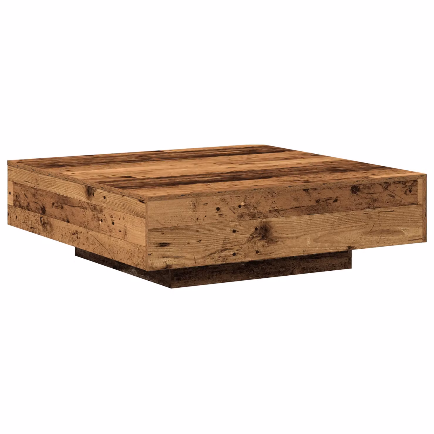 Berkfield Home Rustic Square Coffee Table in Brown, W/D/H: 100 x 100 x 31 cm – 2