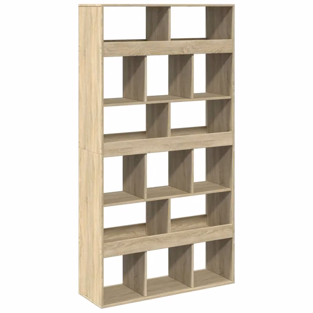 Berkfield Home Sonoma Oak Room Divider in Brown, W/D/H: 100 x 33 x 187.5 cm – 2
