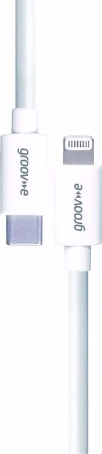 Groov-e Lightning to USB-C Charging Cable, White