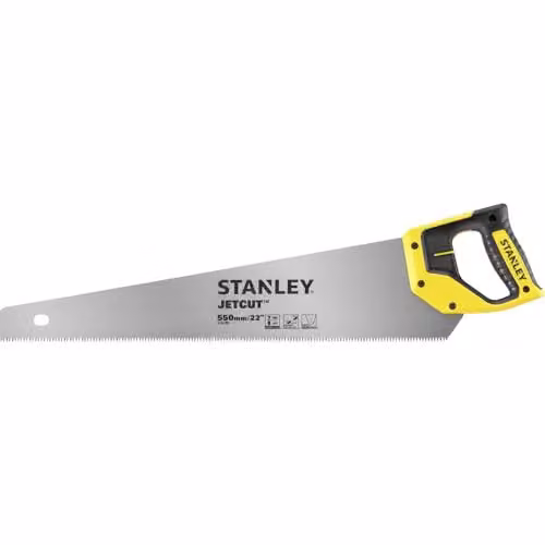 Stanley Jet Cut Rough Hand Saw, Multi-Colour, 550 mm