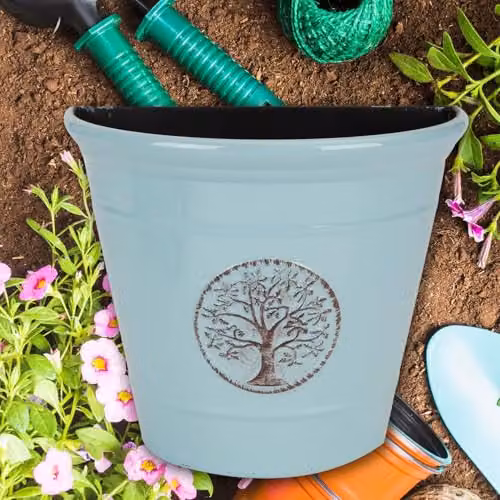 VFM e-Store Blue Plastic Window Box Planter, W: 22.8 cm, H: 12.8 cm – 6