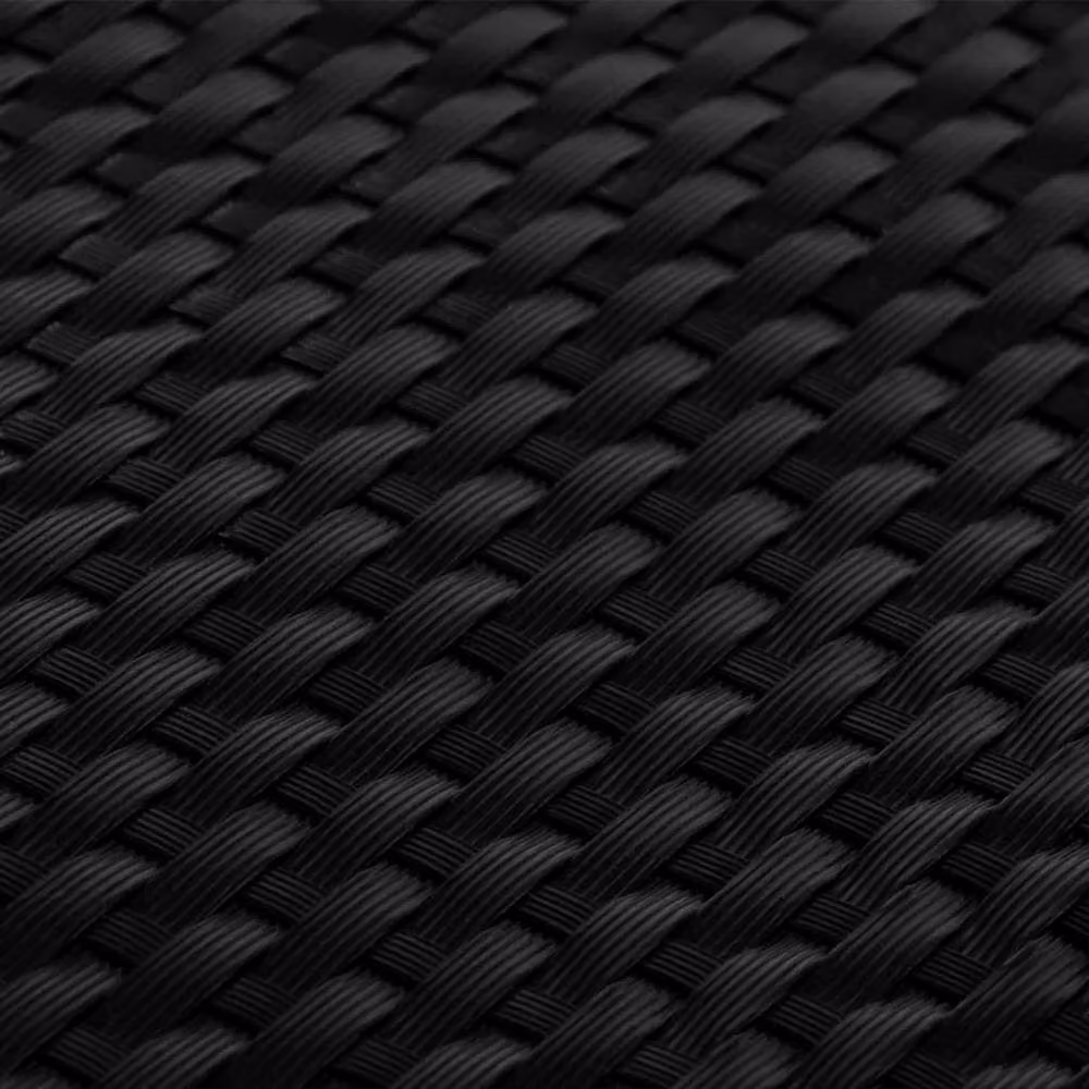 Berkfield Home Black Poly Rattan Balcony Screen, W: 300 cm, H: 100 cm – 4