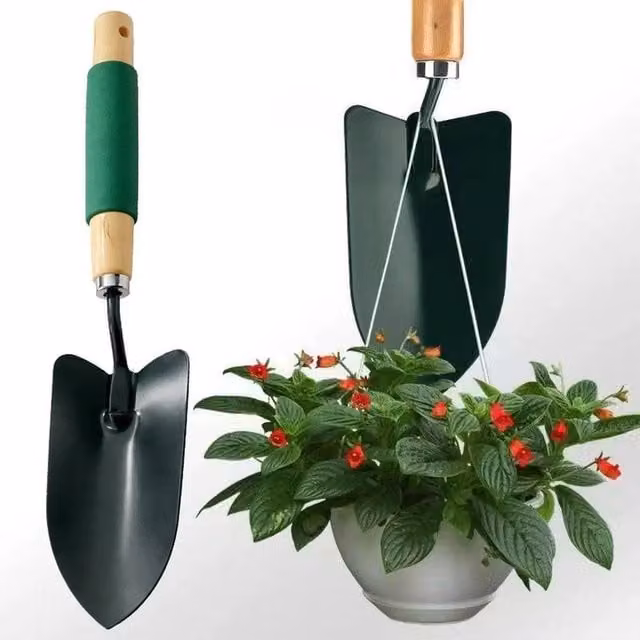 Kelvenix Green Steel Garden Trowel Small Hand Shovel