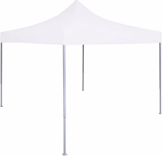 Berkfield Home Professional Folding Party Tent, White Steel and PVC, W/D/H: 3 x 3 x 3 m