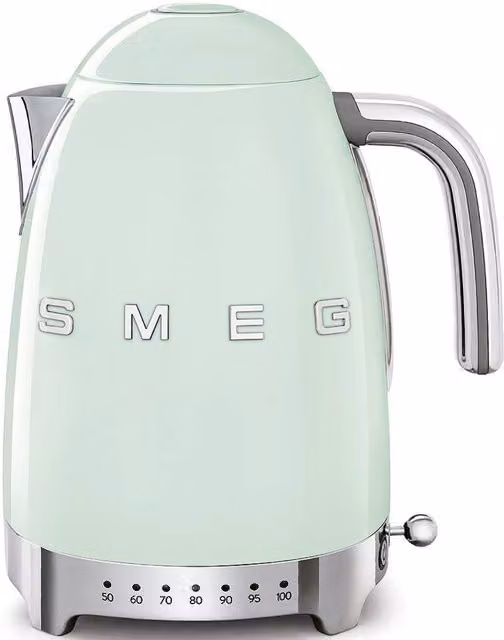 Smeg 50s Style Variable Kettle in Green with Stainless Steel and Keep Warm Function