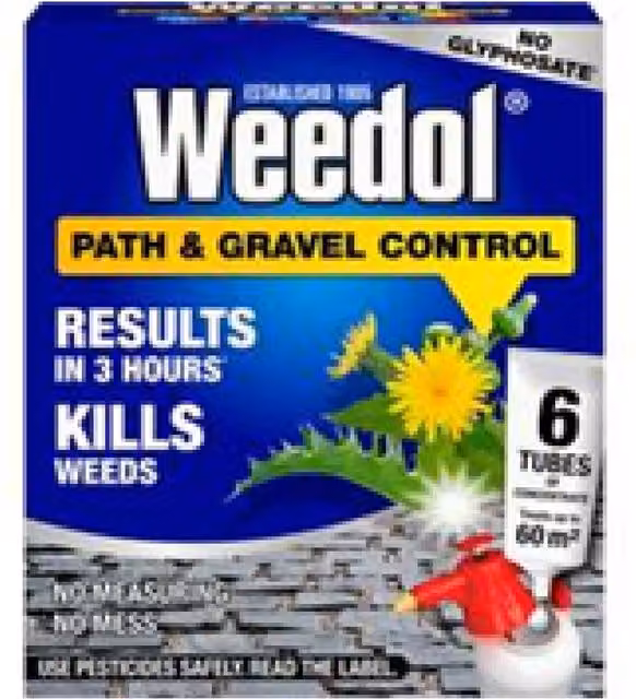 Weedol Path and Gravel Concentrated Weed Killer, 0.17 l per bottle, Pack of 6
