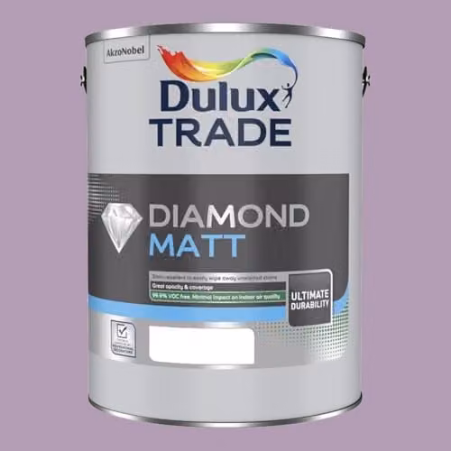 Dulux Trade Diamond Matt Paint in Frosted Grape Purple, 5l