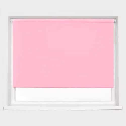 Caecus Pink Blackout Roller Blind with Thermal and UV Protection, W/D/H: 60 cm x 160 cm