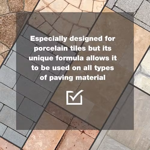 Azpects EasyJoint Ready Mixed Porcelain Patio Sand Paving Jointing Compound for Indoor and Outdoor Tiles, White Gold, 15 kg – 4