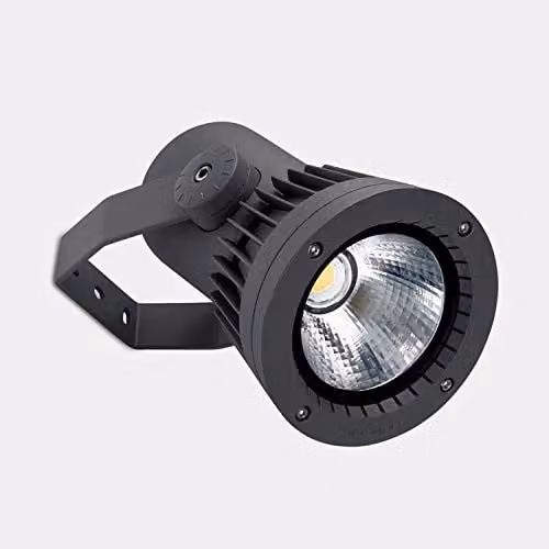 LEDS C4 Hubble Outdoor LED Display Light, Urban Grey, ø23.4 cm, IP65, IK09, 4000K, Dimmable