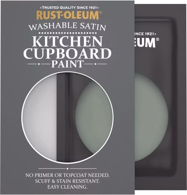Rust-Oleum Kitchen Cupboard Satin Finish Tester Sachet in Serenity, 10ml
