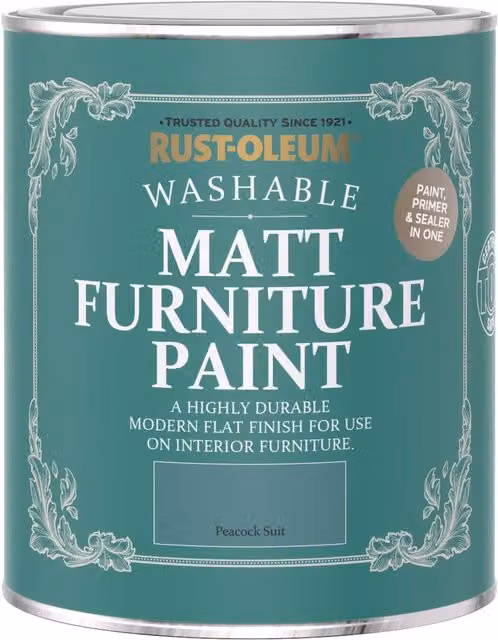 Rust-Oleum Matt Furniture Paint in Petrol Blue