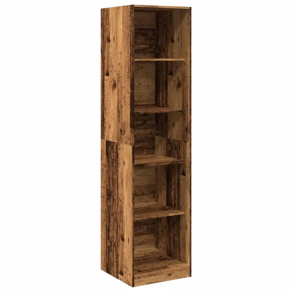 Berkfield Home Old Wood Wardrobe in Brown, W/D/H: 50 x 50 x 200 cm – 2