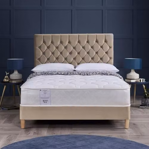 Rest Relax Faye 1000 Pocket Sprung Quilted Mattress, Medium Tension, White, W/D/H: 135 x 190 x 25 cm – 2
