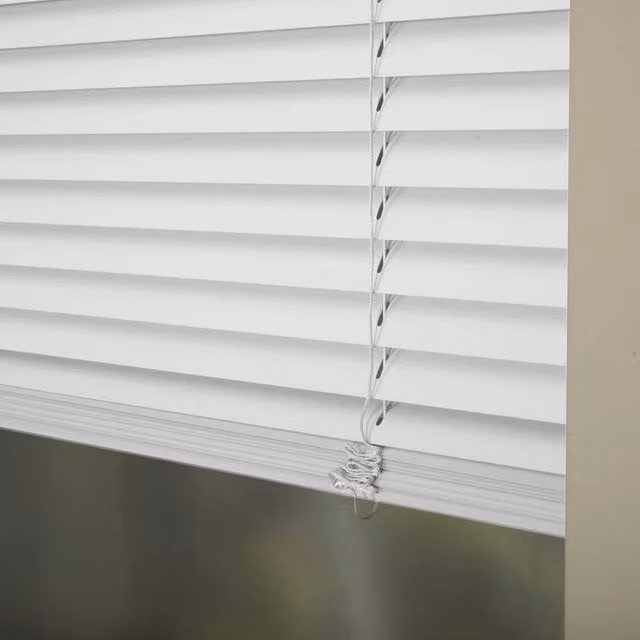 Terrys Premier Made To Measure 25mm Gloss Aluminium Venetian Blind in White